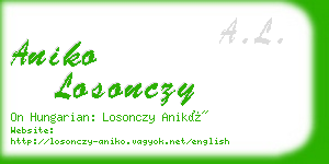 aniko losonczy business card